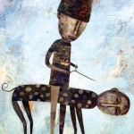 . 2004, mixed media on panel, 16 x 20 inches
