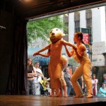 . Papier-mâché mask for a dance choreographed by Abby Chan, Chashama Oasis Festival, NYC, 2005