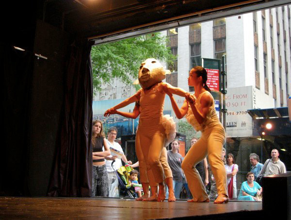 . Papier-mâché mask for a dance choreographed by Abby Chan, Chashama Oasis Festival, NYC, 2005
