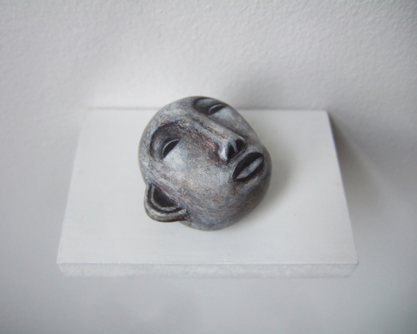 . "Tiny Trifecta" group show, Cotton Candy Machine, Bklyn, NY, 2011, polymer clay and acrylic paint on wood base