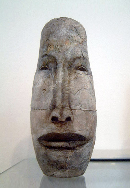 Outer Head . for "The Russian Doll Show", mixed media on wood, 2004